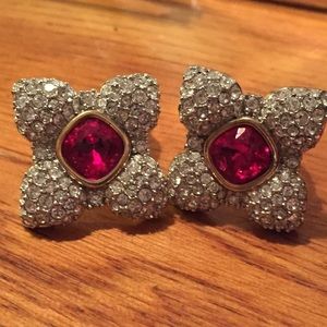 Vintage - Swarovski earrings, beautiful.  Clip ons